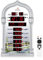 Al salama Azan Uhr, LED muslimische Gebetsuhr, Athan Wanduhr, Lesen Haus/Büro/Moschee Digital Azan Uhr Home Decor (Silber)