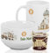 GRAZDesign Frühstücksset Müslischale mit Tasse Bauernhof für Kinder mit Namen personalisiert Keramik (Motiv 1, Geschenkset)