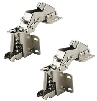 GEFONG 90 Grados Bisagras Especiales para Aletas de Gabinete con Amortiguador Hidráulico para RV Caravana Autocaravanas Puertas de Armario Colgantes Puerta Muebles Bisagra Plegable 2 Piezas