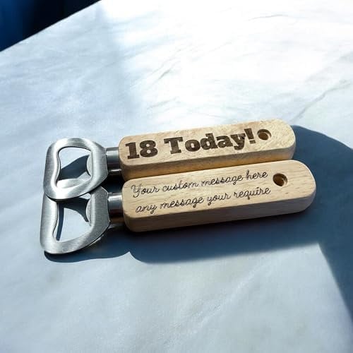 Ashton and Finch Personalised 18th Birthday Bottle Opener – Custom Engraved Gift for Milestone Birthdays