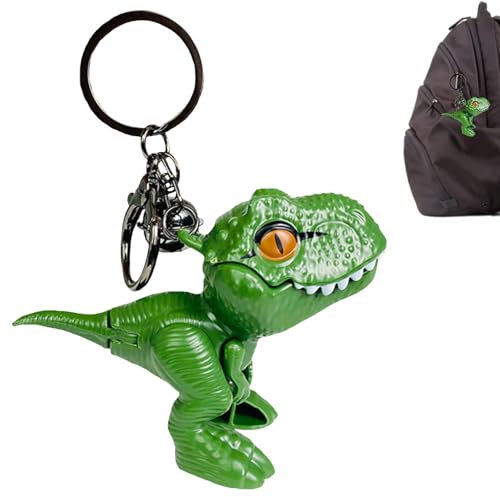 LQTSLFM Cute Dinosaur Keychain,Niedlicher Dinosaurier Schlüsselanhänger,Schlüsselanhänger Dino,Handmade Modeschmuck-Anhänger Schlüsselring Schlüsselband Keyrin (Grün)