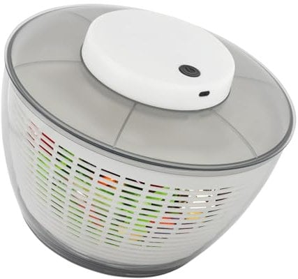 Treeisland Salatschleuder, 4,75 L Automatische Salat Gemüse Schleuder, Elektrische Salatschleuder Salad Trockner für Obst Gemüse Salat