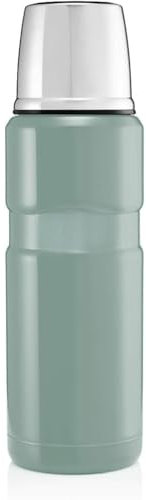 AMK® Thermos Stainless Steel King Flask 470ml Duck Egg Green Vacuum Insulated Keeps Warm Or Cold Suitable for Tea Coffee Iced Teas & More