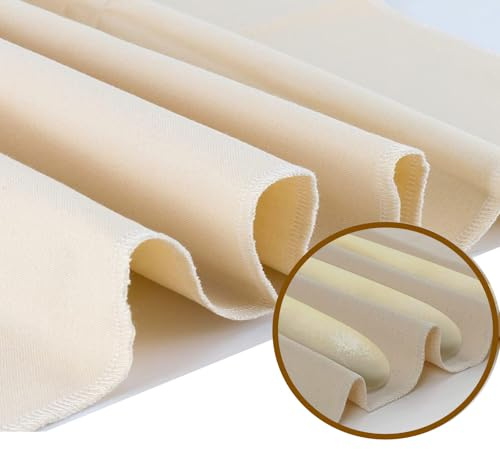 Tissu de cuisson à pain, 90 x 65 cm, réutilisable, tissu en coton pour rouler la pâte, baguettes, pains, pâtisseries, pain fait maison