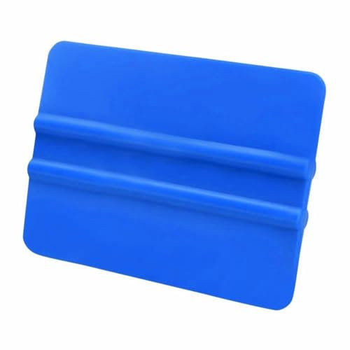 EVG A4 Vinyl Wrap Squeegee - Professional Plastic Smoothing Tool for Car Vinyl Wrap, Window Tint, Wallpaper, Decal Sticker Installation | Mini Applicator Scraper – Blue