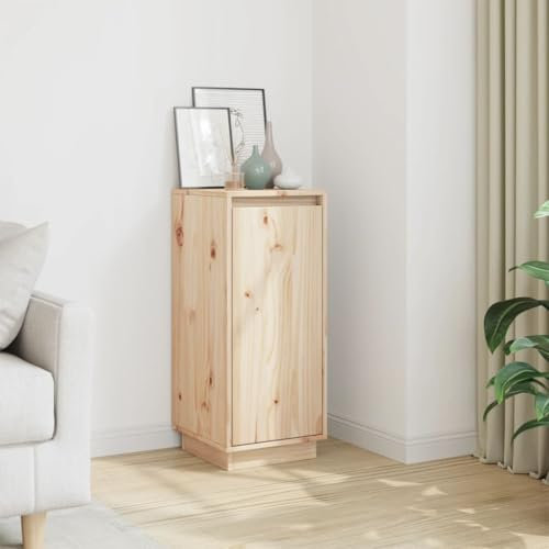 MOBCANT Sideboard, Aufbewahrungsschrank Cupboard Apothekerschrank Vitrinenschrank Geeignet für Wohnbereich Schlafzimmer Küche Korridor 31,5x34x75 cm Massivholz Kiefer