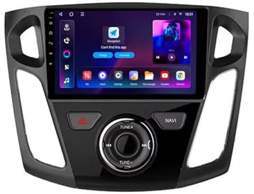 Android 13 2 DIN Car Radio Stereo para Ford Focus 3 Mk3 2011-2019 9 Pulgadas Autoradio con WiFi GPS Rear View Camera RDS FM BT DVR SWC Ventilador de refrigeración(2+32G)