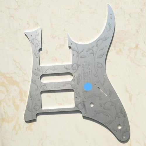 Gitarren-Pickguard für Ibanez Gitarre Jem 10th Anniversary Aluminium Scratch Plate - Gravierte Metall-Kratzplatte für RG/Jem Gitarren, Custom Guitar Upgrade Parts