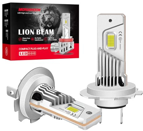NUROTA H7 Halogen Scheinwerferlampe 12V 55W,5500K Warmweiß, Niedrige Farbtemperatur, Perfekte Passform für Autoscheinwerfer, 2 Stück
