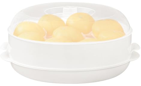 DAWCBVJQ Vaporiera per microonde | Pentola multifunzionale impilabile con coperchio | Pentola per riscaldamento nel microonde | Per cibo casalingo cucina e i pasti a casa