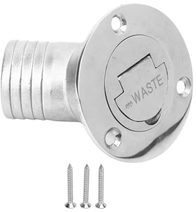 ROHMRHIE Bootsdeckfüller 38 mm Edelstahl Flip Fill Cover Keyless Cap Marine Yacht (ABFALL)