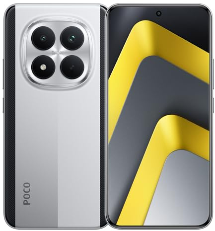 XIAOMI POCO M8 Pro 5G Smartphone 12GB+512GB, 6.83 CrystalRes 1.5K AMOLED Display, Snapdragon® 7s Gen 4, 50MP Light Fusion 800 with OIS, 6500mAh Battery, Supports 100W HyperCharge. (Sliver)