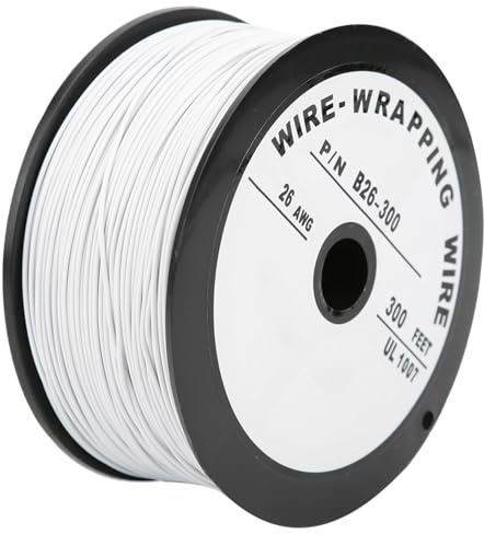 UL1007 Filo elettrico 26AWG Cablaggio aeronautico in rame stagnato, cavo elettronico resistente alle alte temperature 105 ℃ per elettronica interna e apparecchiature elettriche, rotolo da 100 metri