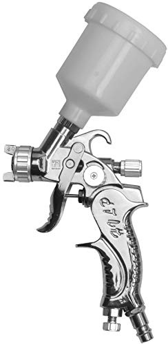 SW-Stahl 25005L Mini-Lackierpistole - Farbspritzpistole 0,8 mm Düse 120 CCM | Kompakte Druckluft-Sprühpistole mit PP-Fließbecher, Aluminium-Gehäuse und Filter für präzise Industrie- und Profi-Arbeiten
