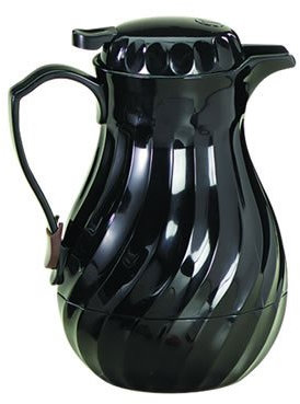 Tablecraft (272) - Decanter a spirale in plastica nera con pressa per pollice, 567 g