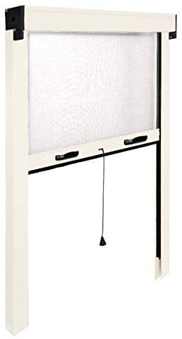 IRS ZV06114017016 Zanzariera avvolgibile Verticale, Bianco