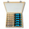 Leman : coffret 6 ciseaux a bois manche bi-matiere