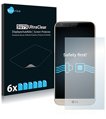 Savvies 6 Stück Schutzfolie für LG G5 SE Displayschutz-Folie Ultra-Transparent