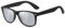 kimorn Polarisierte Sonnenbrille Klassische Unisex Horn Umrandet 80's Retro Eyewear AE0300 (Schwarz&Silber, 52)