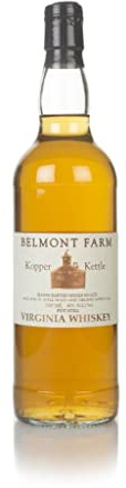 Belmont Farm Kopper Kettle Virginia Whiskey – 75cl Bottle | 43% ABV | Copper Pot Distilled Small Batch | Smooth, Mellow & Oak Aged | Authentic American Grain-to-Glass Whiskey