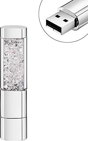 GARRULAX Memoria USB, Pendive USB 2.0, Premium Impermeable Diamantes 8GB / 16GB / 32GB Alta Velocidad Pen Drive Memory Stick Flash Drive Memorias