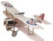 Micro RC Biplane Kit SE5A, 14.8'' Wingspan Laser Cut Balsa Wood Model Airplane Kits to Build, DIY 3CH Remote Control Airplane Mini Indoor Electric RC Plane Kit for Adults (KIT+Motor+ESC+Servos)