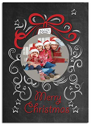 1 x Weihnachtskarte zum Rubbeln inkl. Rubbelsticker