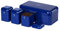 LIVIVO Taurus 4pc Kitchen Storage Set with Airtight Lids Includes Tea Coffee Sugar Canister Jar with Matching Stylish Bread Bin (Navy Blue)