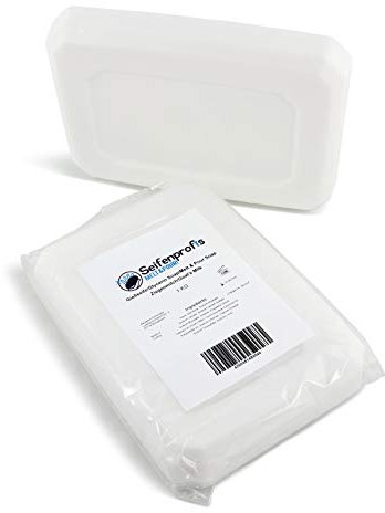 Seifenprofis - 2kg ZIEGENMILCH (SLS-Frei) Glycerinseife, Rohseife, Seifenbasis zum Seifengießen, Weiß