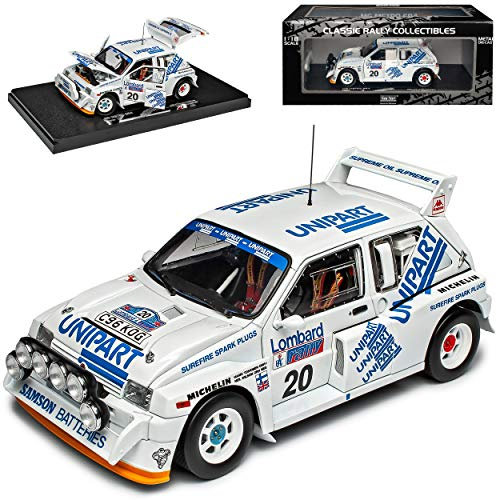 Sun Star MG Metro 6R4 Toivonen RAC Rally 1986 1/18 Modell Auto mit individiuellem Wunschkennzeichen