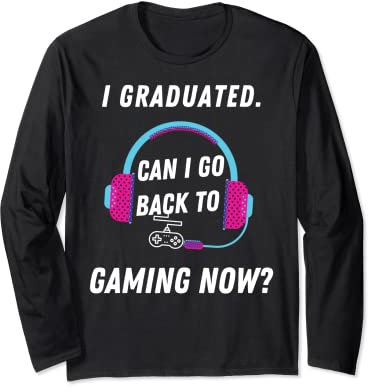 Can I Go Back to Gaming Graduation Gift For Him Her Manga Larga