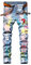 Herren Biker Jeans Ripped Straight Slim Fit Moto Denim Pants, 029 Blau, 54