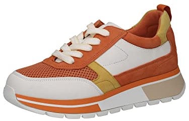 Caprice Damen 9-9-23708-20 Sneaker, ORANGE/Yellow, 38 EU