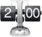 Wkevnu Flip Clock Vintage Desk Clock Retro Flip Down Clock,Flip Digital Clock,Auto Flip Clock Mechanical Clock Battery Powered Internal Gear Operated Clock for Home Office Decor Flip Desk Clock