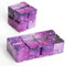 Haipky Infinity Cube Mini Hand gehalten Finger Fidget Puzzle Spielzeug Stress Angst Erleichterung für Erwachsene Kinder ADD ADHD Gute Geschenk Tötung Zeit und Spaß Magie (Purple Galaxy)
