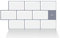 Alwayspon 10 hojas de vinilo blanco 3D para azulejos de pared, autoadhesivas, impermeables, para pared de cocina, baño, 12 x 6 pulgadas