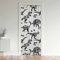 Loussiesd Dinosaur Türvorhang 86x203cm für Tür Privatsphäre 3D Dino Schrank Vorhang für Innentür Raumteiler für Wohnzimmer Jungle Dino Zimmer Verdunkelung Schwarzout Isoliert Thermisch Vorhang