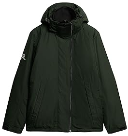 Superdry Herren Yachter Windbreaker-Jacke mit Kapuze Akademie Dunkelgrün XL
