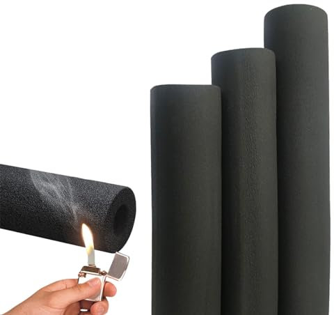 BZCKBZ Flexible Imperméable Isolation Tuyaux - Isolation Phonique Mousse Tuyau - Antigel Et Ignifuge - Conduits Isolants pour Tuyaux De Chauffage,conduites d'eau Chaude Et Froide(76mm*20mm*2m)