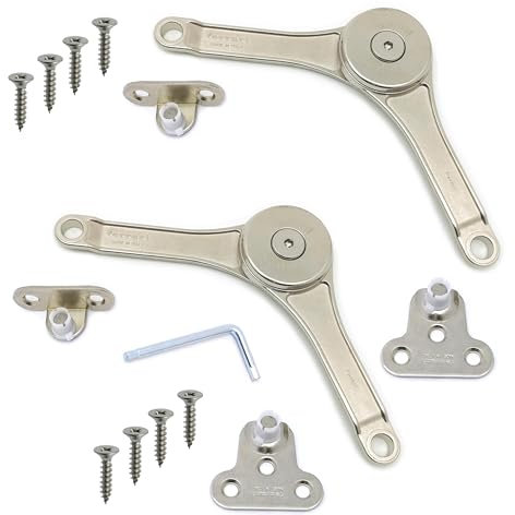 Braccetto a Leva Snodo, Klok FERRARI, per Ante a Ribalta e Vasistass, Può essere istallato sia a DX che a SX. (SNODO KLOK per Ante Legno, 2, Pezzi)