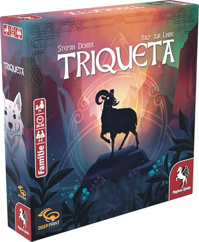 Pegasus Spiele Triqueta 2te Edition (Deep Print Games), Braun und Beige