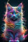 Diamond painting DIY 5D, ausgestattet mit Erwachsenen und Kinder Diamond painting Zubehör, Wohndekoration (geflügelte Katze)