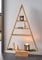 Dekoleidenschaft Dekotanne Rustikal aus recyceltem Holz, Pyramide mit 4 Ebenen, 78 cm hoch, Wohnzimmer-Regal, Standregal, Weihnachtsbaum-Alternative