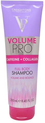 Creightons Volume Pro Shampoo 250ml - Volumising Caffeine & Collagen Shampoo for Fuller Thicker Looking Hair, Root Lift, Shine Enhancing, Lightweight Formula for All Hair Types