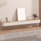 Meuble TV 140 Cm Longueur Meuble Tele Blanc Suspendu Trous Pré-percés pour Les Câbles d'alimentation Aucun Assemblage n'est Nécessaire Meuble TV Flottant(140 * 24 * 20CM)