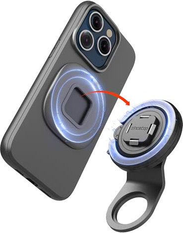 sincetop Fahrradlenker Stem Magnetische Handyhalterung Serie Q [Quad] – Mountainbike Steuerrohr Handyhalter, Schnellverschluss, Aluminium Lenker Handyhalter für MTB, E-Bike, Straßen-E-Bikes