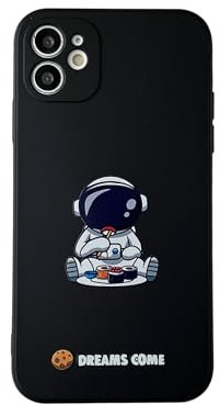 Yonds Queen for iPhone 12 mini Cute Case, Cool Cartoon Astronaut Space Planet Rocket Design Stylish Bumper Cover Protective Anti-Slip Shockproof Fashion Case(iPhone 12 mini, Sushi)