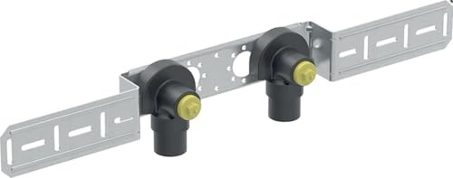 Geberit FlowFit Anschlusswinkel 90° vormontiert 2-fach, gedämmt, 16 mm x 1/2, AD: 153 mm