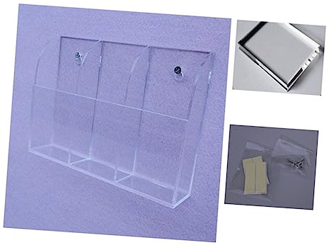 DOITOOL Caja de Almacenamiento de Control Remoto para Tv y Aire Acondicionado Organizador de Medios Hecho de Acrílico para Sala de Estar Color Color