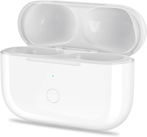 Custodia di ricarica di ricambio compatibile con AirPods Pro 1/2a generazione, ricarica custodia di ricarica con pulsante di accoppiamento Lightning Port